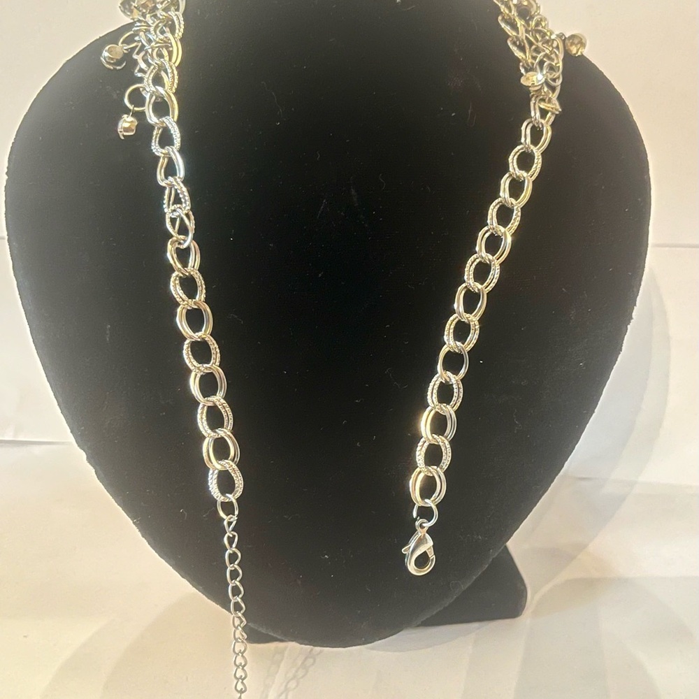 Dazzling Multi-Layer Statement Necklace 17” Length - image 5